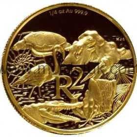 2003 Greater St Lucia Wetland Park(R2, 1/4 oz, 24 ct gold) - R2 Gold Coin - Greater St Lucia Wetland Park, World Heritage Site, 