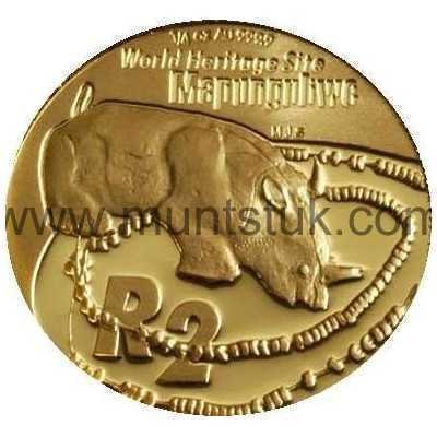 2005 Mapungubwe(R2, 1/4 oz, 24 ct gold) - R2 Gold Coin -Mapungubwe, World Heritage Site, 2005 - 1