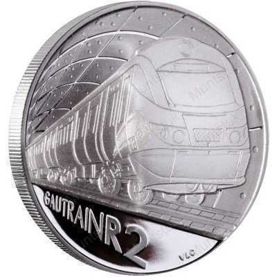 2012 Gautrain, R2, Silver, Proof - Single Coin - R2 Sterling Silver (Proof) - Limited Edition: 1000
Each single coin is packaged
