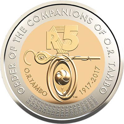 Five Rand, South Africa, 2017, Bimetal, Commemorative Reverse