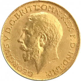 1912 British Full Sovereign George V Gold Coin