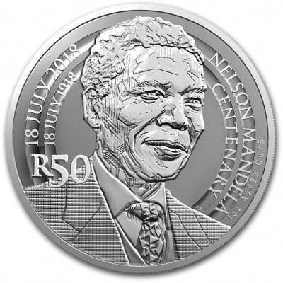 R50, South Africa, 2018, Mandela - The Statesman, Silver