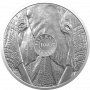 1oz South Africa, Big Five Elephant, 2010, Silver, Reverse