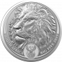 1oz South Africa, Big Five Lion, 2019, Silver, Obverse
