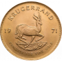 1oz Krugerrand, South Africa, 1971, Gold, Reverse