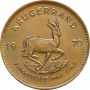 1oz Krugerrand, South Africa, 1970, Gold, Reverse