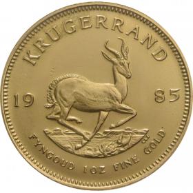 1oz Krugerrand, South Africa, 1985, Gold