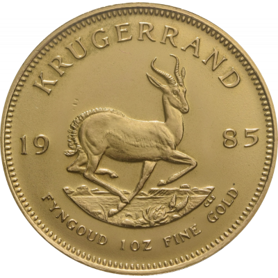 1oz Krugerrand, South Africa, 1985, Gold