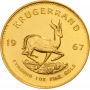 1oz Krugerrand, South Africa, 1967, Gold, Reverse
