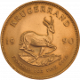 1oz Krugerrand, South Africa, 1990, Gold, Reverse
