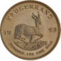 1oz Krugerrand, South Africa, 1993, Gold, Reverse