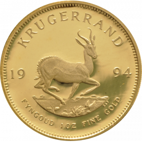 1oz Krugerrand, South Africa, 1994, Gold, Reverse