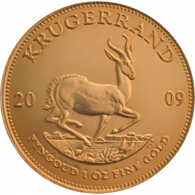 1oz Krugerrand, South Africa, 2009, Gold, Reverse