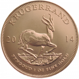 1oz Krugerrand, South Africa, 2014, Gold, Reverse