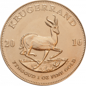 1oz Krugerrand, South Africa, 2016, Gold, Reverse