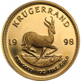 1oz Krugerrand, South Africa, 1998, Gold, Reverse