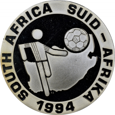 2 Rand, South Africa, 1994, Proof -Soccer World Cup, Obverse
