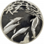2 Rand, South Africa, 2001, Silver, Reverse, Proof - Dolphin