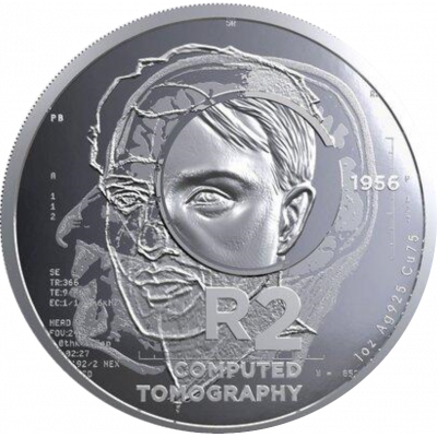 2 Rand, South Africa, 2018, Silver,Reverse, Proof - Computed Tomography