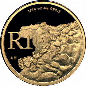 2007 The Afrikaner Nation, Reverse(R1, 1/10 oz, 24 ct gold)