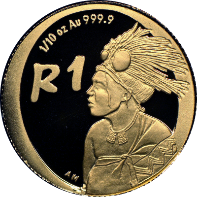 2006 The Ema-Swati Nation, reverse, (R1, 1/10 oz, 24 ct gold)