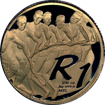 2004 The Venda Nation, reverse (R1, 1/10 oz, 24 ct gold)