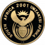 2001 The Sotho Nation, obverse (R1, 1/10 oz, 24 ct gold)