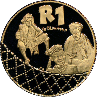 2000 The Xhosa Nation, Reverse (R1, 1/10 oz, 24 ct gold)