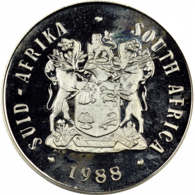 One Rand, South Africa, 1988, Nickel