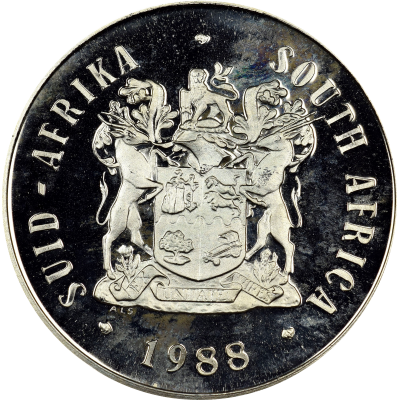 One Rand, South Africa, 1988, Nickel