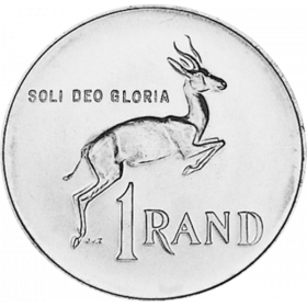 One Rand, South Africa, 1978, Nickel