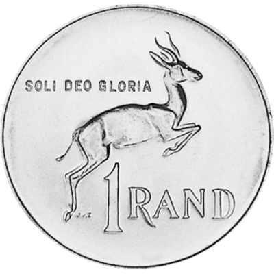 One Rand, South Africa, 1978, Nickel