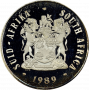 One Rand, South Africa, 1989, Obverse, Nickel
