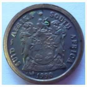 2 Cent, South Africa, 1990