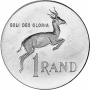 One Rand, South Africa, 1972, Reverse, Silver