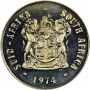 One Rand, South Africa, 1974, Silver, Obverse - Anniversary of Pretoria Mint