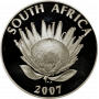 R1, South Africa, Protea 2007, Obverse, Silver - Nelson Mandela