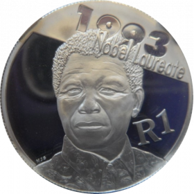 R1, South Africa, Protea 2007, Reverse, Silver - Nelson Mandela