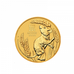 1/20 oz Australian, 2020, Gold - Lunar Mouse, obverse