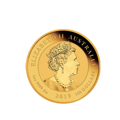 1oz Australian, 2019, Gold - Anniversary of the Moon Landing Reverse