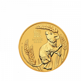 2 oz Australian, 2020, Gold - Lunar Mouse obverse