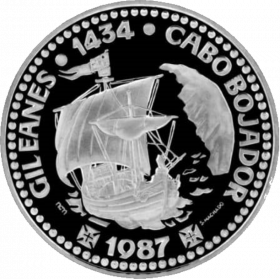 1oz Portuguese, 1987 Palladium Obverse