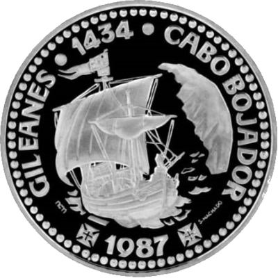 1oz Portuguese, 1987 Palladium Obverse