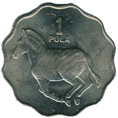 1 Pula, Botswana, 1976, Copper-Nickel Reverse