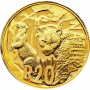 2014 Leopard, Prestige Set (4 coin set, 24 ct gold) - Reverse R20