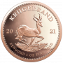 1oz Krugerrand, South Africa, 2021, Reverse
