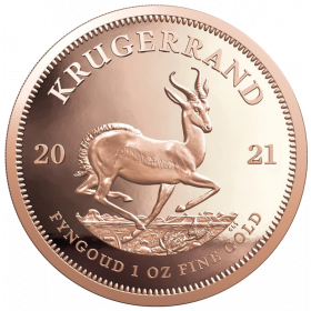 1oz Krugerrand, South Africa, 2021, Reverse