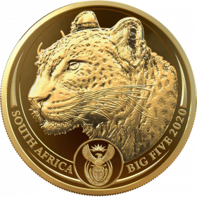 1oz Big Five Leopard, Gold, Obverse