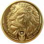 1oz Big Five Lion, South Africa, 2019, Gold - Reverse