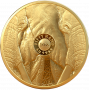 1oz Big Five Elephant, South Africa, 2019, Gold - Reverse